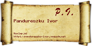 Pandureszku Ivor névjegykártya